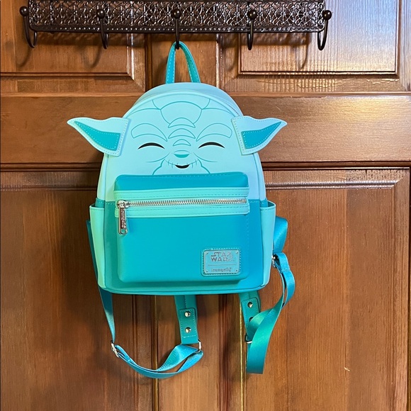Loungefly Yoda Backpack - Light Blue - Picture 1 of 11